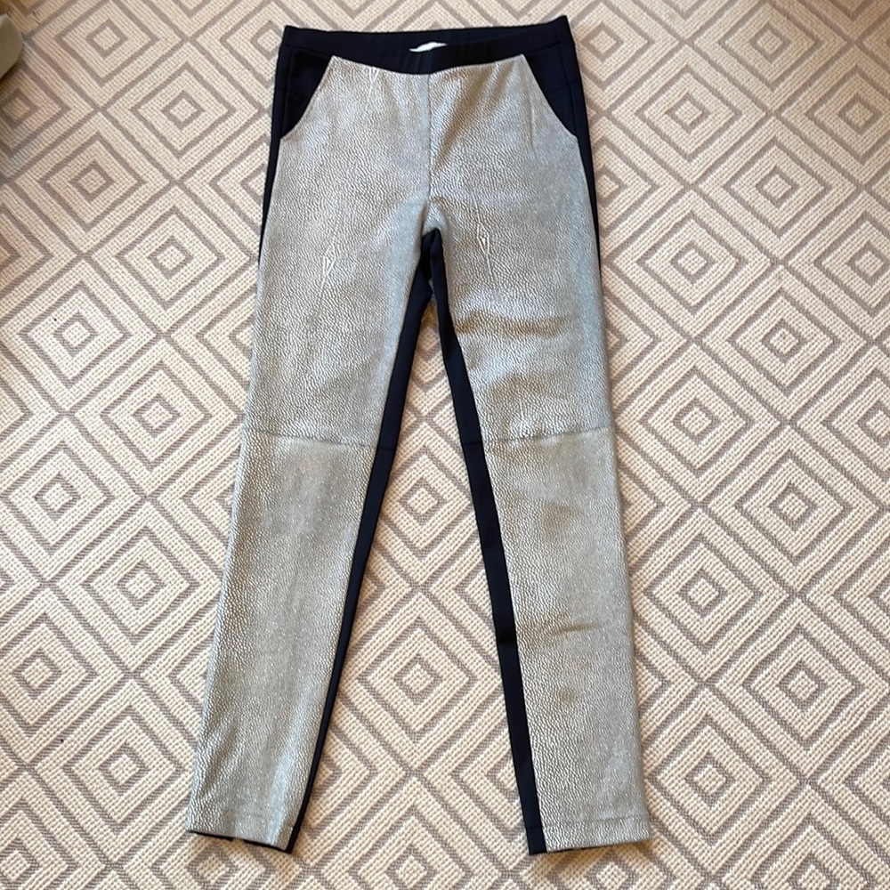 Valentina Shah two-tone skinny stretch pants size 4